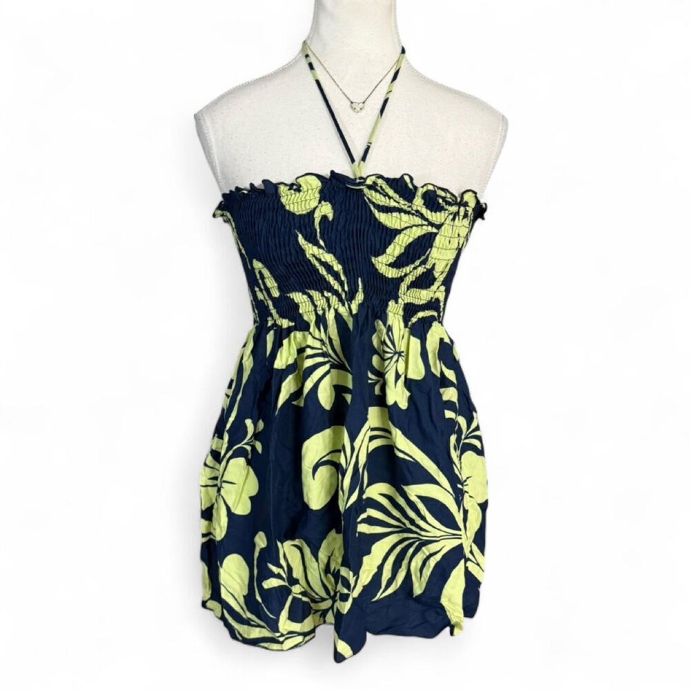 The Hawaiian Original Halter Floral Tropical 2000s Y2K Top size small Maui vibes